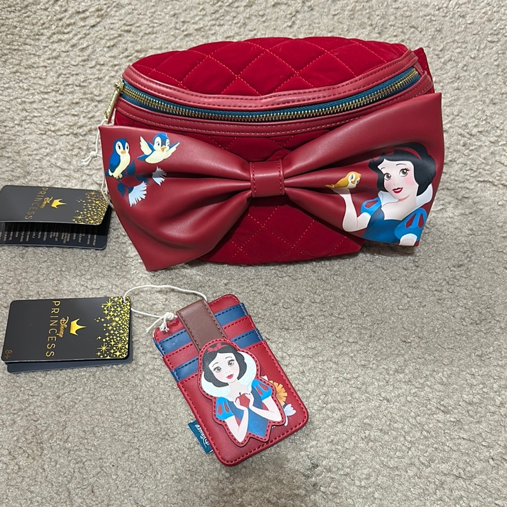 Disney Snow White Bow Pouch with Matching wallet